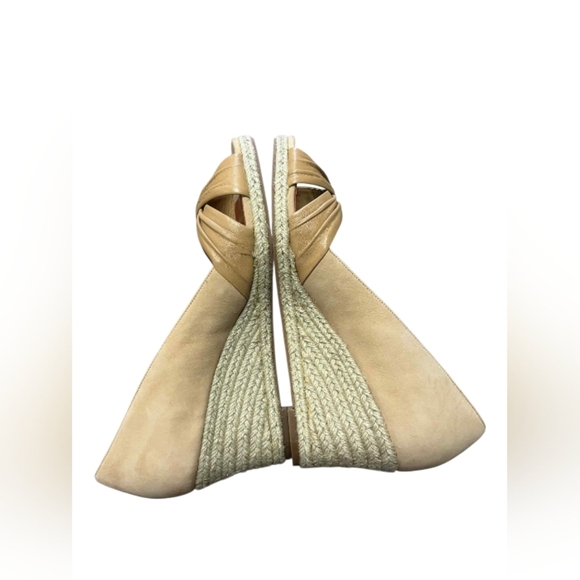 Cole Haan x Nike Air Platform Wedge Heels Size 10B Peep Toe NIB - Picture 6 of 9